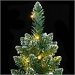 Bowery Hill Artificial Slim Christmas Tree Green and white PVC Steel Slim