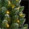 Bowery Hill Artificial Slim Christmas Tree Green and white PVC Steel Slim