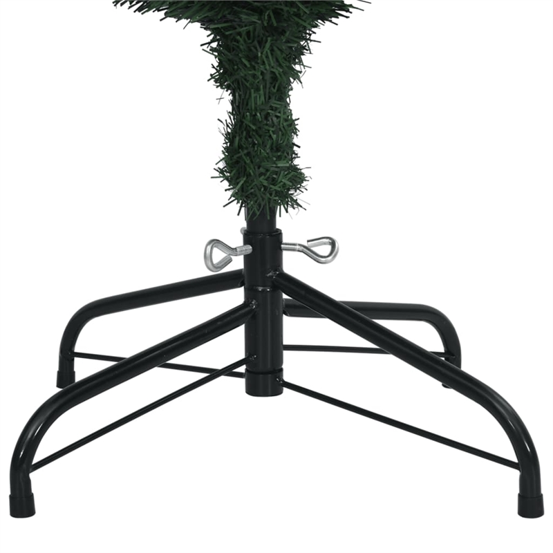 Bowery Hill Artificial Slim Christmas Tree Green and white PVC Steel Slim