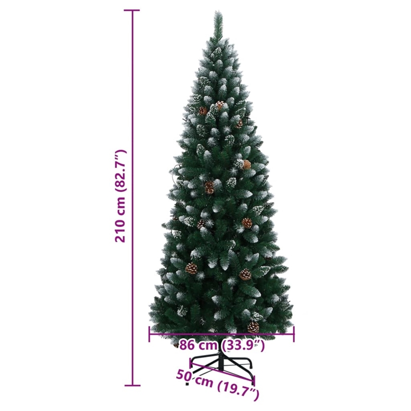 Bowery Hill Contemporary Artificial Christmas Tree 300 LEDs 82.7