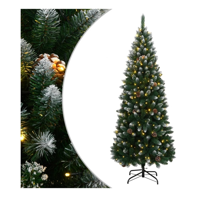 Bowery Hill Contemporary Artificial Christmas Tree 300 LEDs 82.7