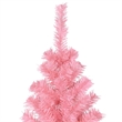 Bowery Hill Contemporary Artificial Christmas Tree Pink PVC Steel Tall