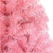 Bowery Hill Contemporary Artificial Christmas Tree Pink PVC Steel Tall