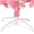 Bowery Hill Contemporary Artificial Christmas Tree Pink PVC Steel Tall