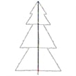 Bowery Hill Christmas Cone Tree Metal Medium Decorative Inlays