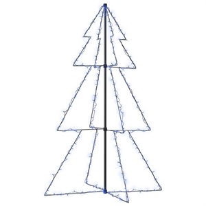 Bowery Hill Christmas Cone Tree 200 LEDs Indoor and Outdoor 3x5 ft