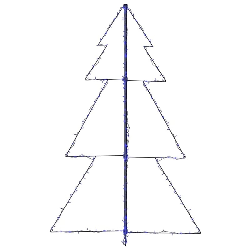 Bowery Hill Christmas Cone Tree 200 LEDs Indoor and Outdoor 3x5 ft