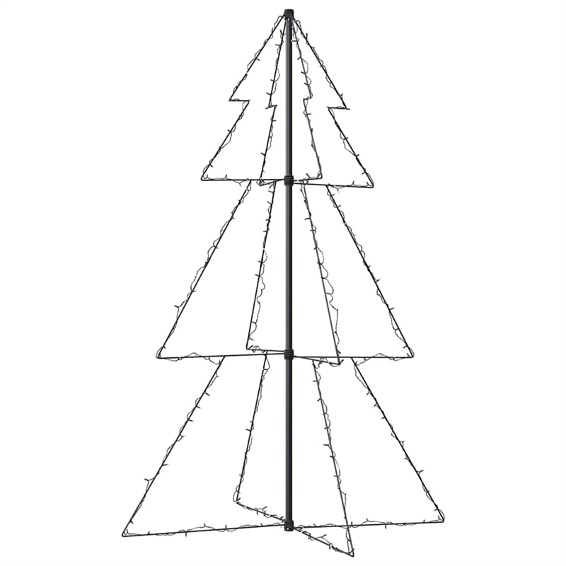 Bowery Hill Christmas Cone Tree Cold white Metal 38.6 x 59.1
