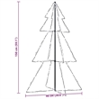 Bowery Hill Christmas Cone Tree Cold white Metal 38.6 x 59.1