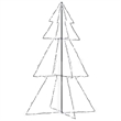 Bowery Hill Christmas Cone Tree Cold white Metal 38.6 x 59.1