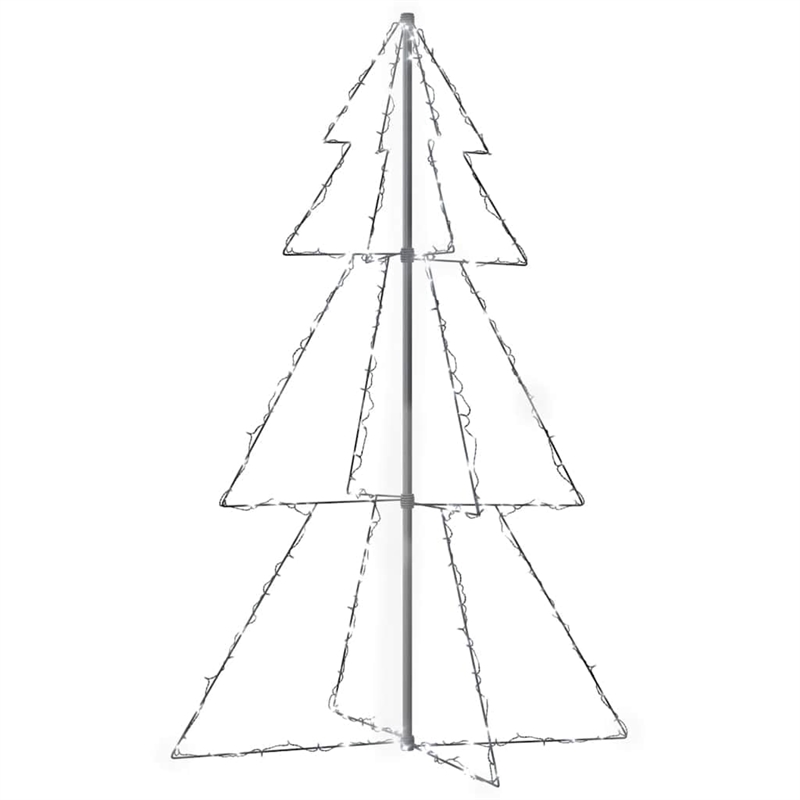 Bowery Hill Christmas Cone Tree Cold white Metal 38.6 x 59.1