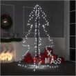 Bowery Hill Christmas Cone Tree Cold white Metal 38.6 x 59.1