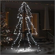Bowery Hill Christmas Cone Tree Cold white Metal 38.6 x 59.1