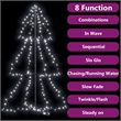 Bowery Hill Christmas Cone Tree Cold white Metal 38.6 x 59.1