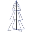 Bowery Hill Christmas Cone Tree 160 LEDs Indoor and Outdoor 3x4 ft