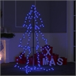 Bowery Hill Christmas Cone Tree 160 LEDs Indoor and Outdoor 3x4 ft