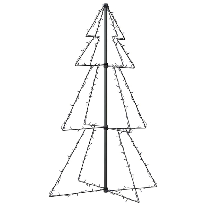 Bowery Hill Christmas Cone Tree 160 LEDs Indoor and Outdoor 3x4 ft
