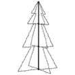 Bowery Hill Christmas Cone Tree 160 LEDs Indoor and Outdoor 3x4 ft