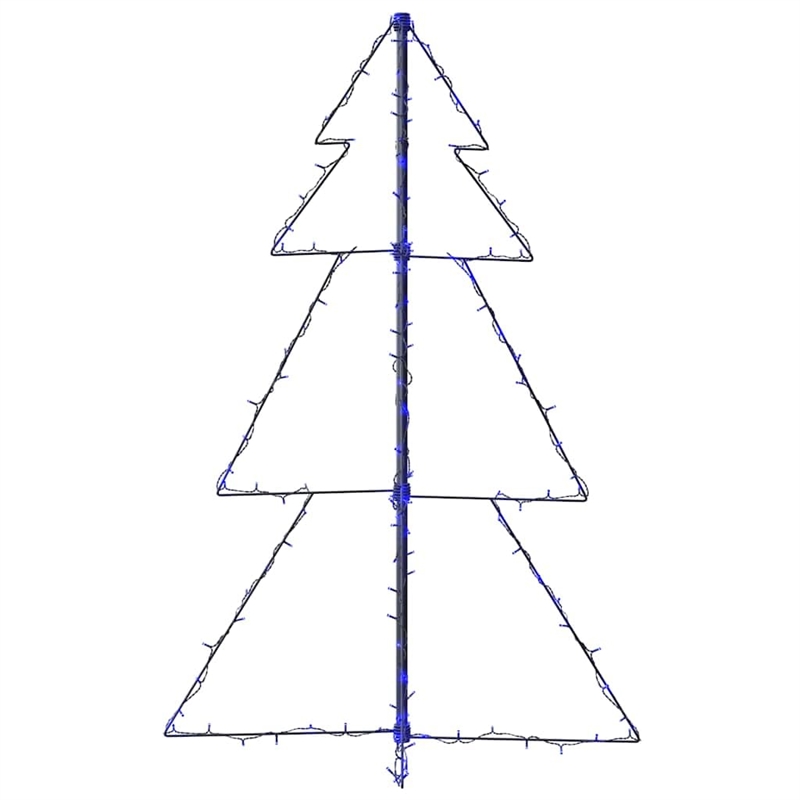 Bowery Hill Christmas Cone Tree 160 LEDs Indoor and Outdoor 3x4 ft