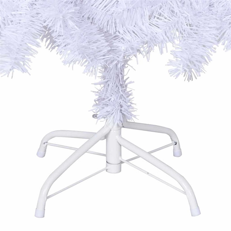 Bowery Hill Artificial Christmas Tree White PVC Medium Adjustable Armrests