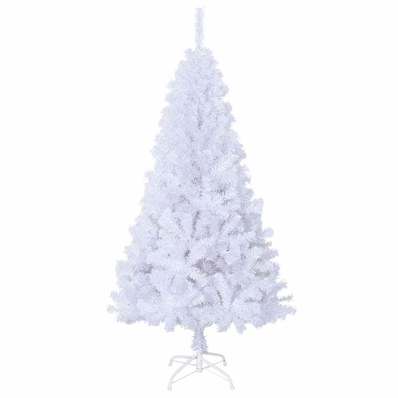 Bowery Hill Artificial Christmas Tree White PVC Medium Adjustable Armrests