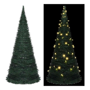 Bowery Hill Pop-up Christmas Tree Green PVC 7 ft Collapsible