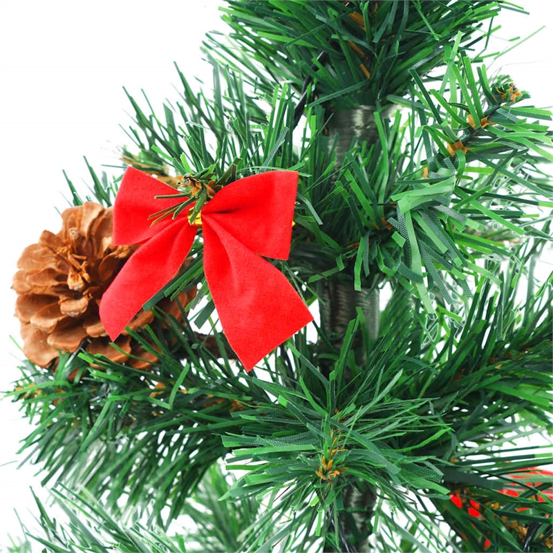 Bowery Hill Christmas Tree Green PVC Small Christmas Tree Cone-shaped