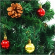 Bowery Hill Artificial Pre-lit Christmas Tree with Baubles Green 5 ft