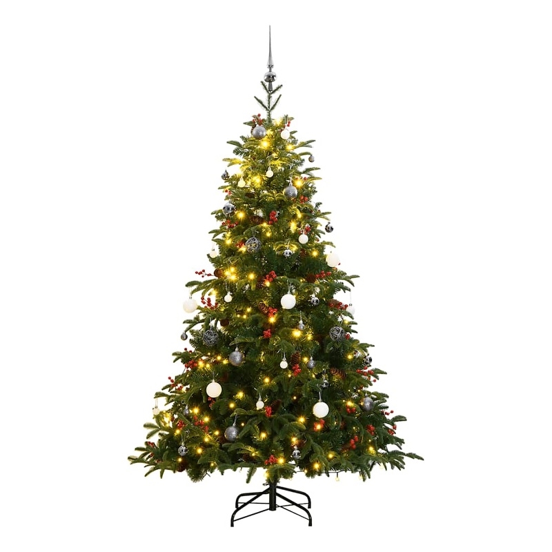 Bowery Hill Artificial Hinged Christmas Tree Green PVC 70.9