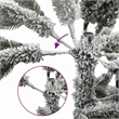 Bowery Hill Artificial Hinged Christmas Tree 300 LEDs and Ball Set 82.7