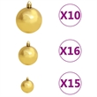 Bowery Hill Artificial Hinged Christmas Tree 300 LEDs and Ball Set 70.9