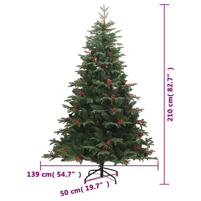 Bowery Hill Contemporary Artificial Hinged Christmas Tree 300 LEDs 82.7