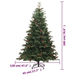 Bowery Hill Contemporary Decorative Artificial Hinged Christmas Tree