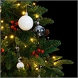 Bowery Hill Artificial Hinged Christmas Tree Green PVC PE Iron Plastic