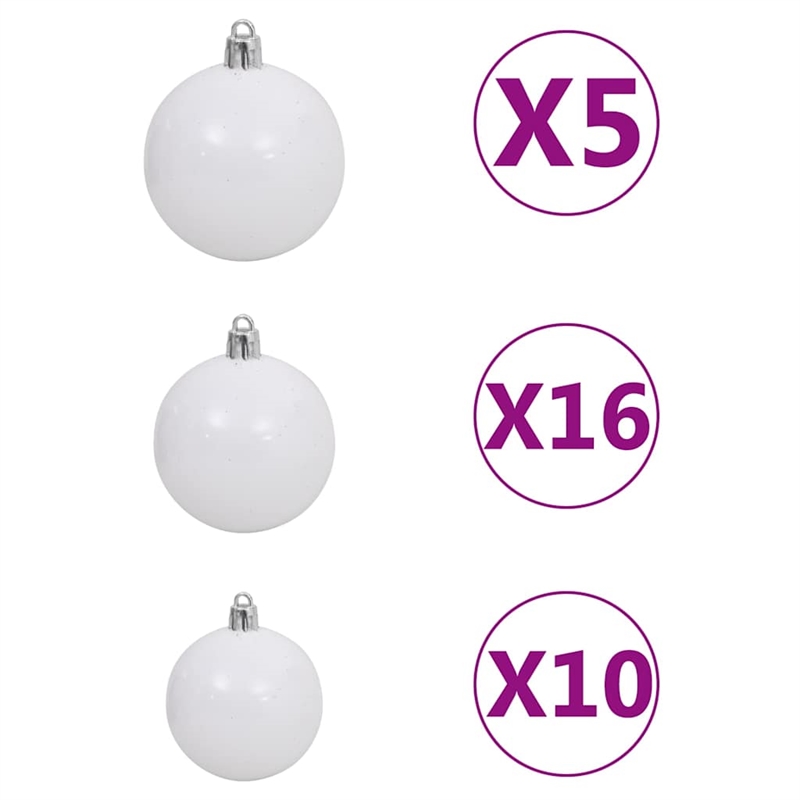 Bowery Hill Contemporary Decorative Artificial Hinged Christmas Tree