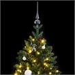 Bowery Hill Artificial Hinged Christmas Tree Green PVC PE Metal 82.7
