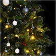 Bowery Hill Artificial Hinged Christmas Tree Green PVC PE Metal Medium