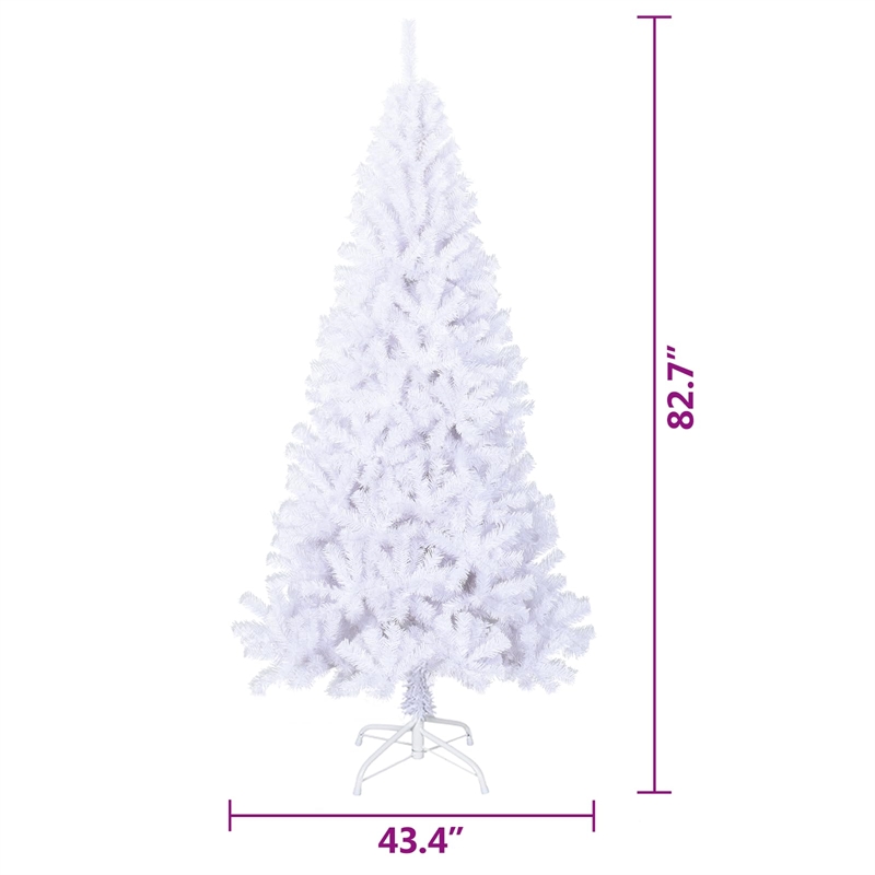 Bowery Hill Artificial Christmas Tree White PVC and Steel 82.7