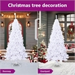 Bowery Hill Artificial Christmas Tree White PVC and Steel 82.7