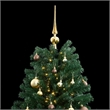 Bowery Hill Artificial Hinged Christmas Tree 300 LEDs and Ball Set 82.7