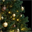 Bowery Hill Artificial Hinged Christmas Tree 300 LEDs and Ball Set 70.9