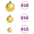 Bowery Hill Artificial Hinged Christmas Tree 300 LEDs and Ball Set 70.9