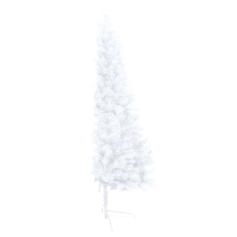 Bowery Hill Artificial Half Pre-lit Christmas Tree with Ball Set White 82.7