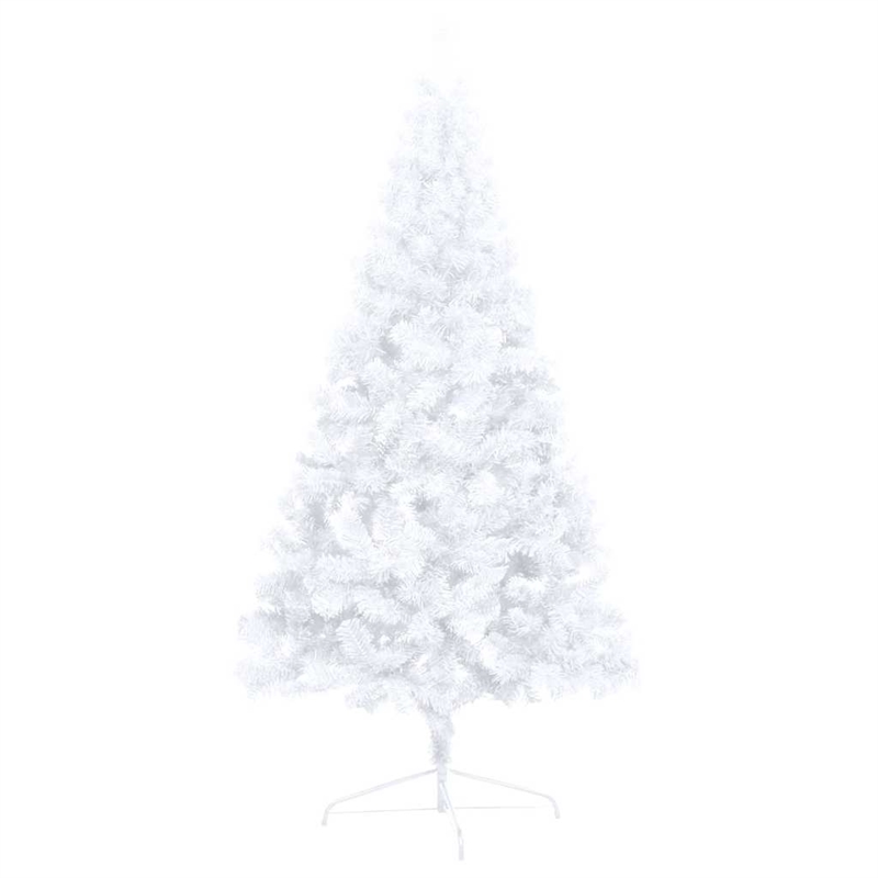 Bowery Hill Artificial Half Pre-lit Christmas Tree with Ball Set White 82.7