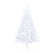 Bowery Hill Artificial Half Pre-lit Christmas Tree with Ball Set White 82.7