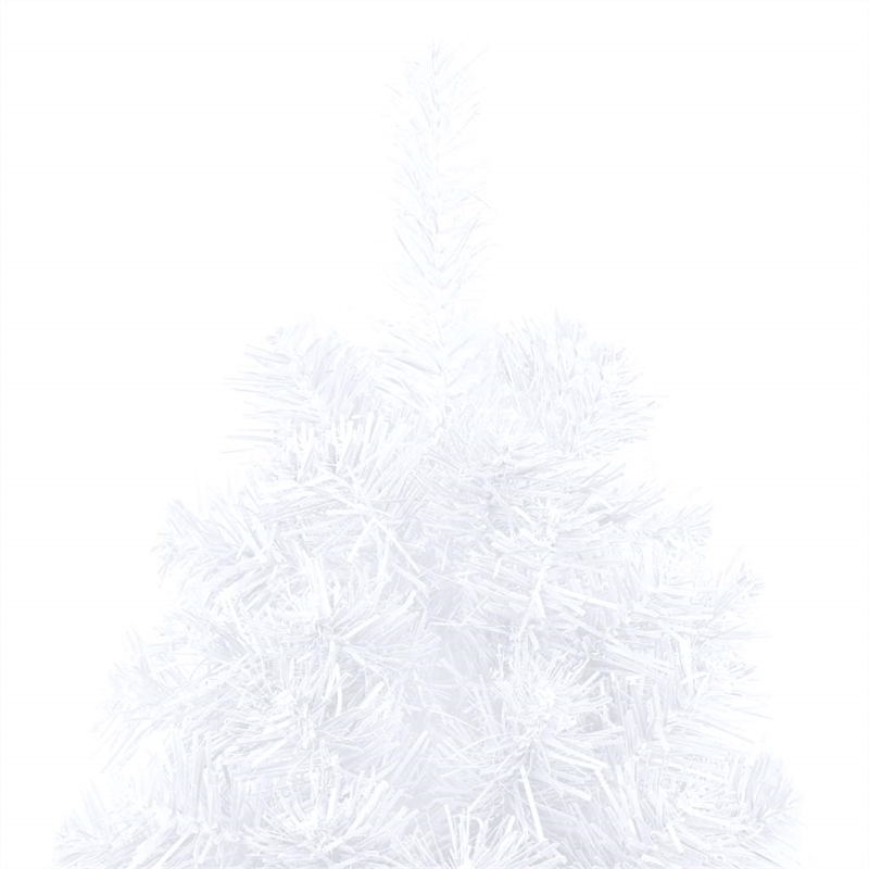 Bowery Hill Artificial Half Pre-lit Christmas Tree with Ball Set White 82.7