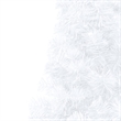 Bowery Hill Artificial Half Pre-lit Christmas Tree with Ball Set White 82.7