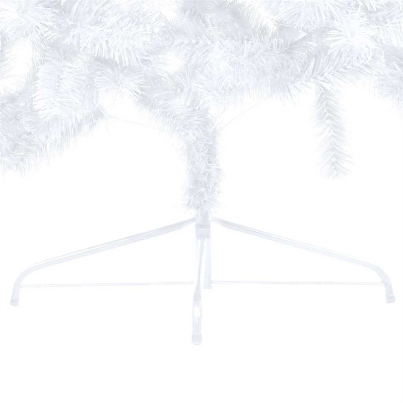 Bowery Hill Artificial Half Pre-lit Christmas Tree with Ball Set White 82.7