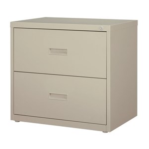 Bowery Hill 30-inch Wide Metal 2 Drawer Lateral File Cabinet Light Gray