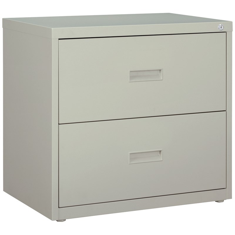 Bowery Hill 30-inch Wide Metal 2 Drawer Lateral File Cabinet Light Gray
